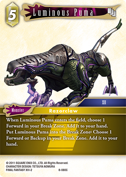 Luminous Puma - 8-080C