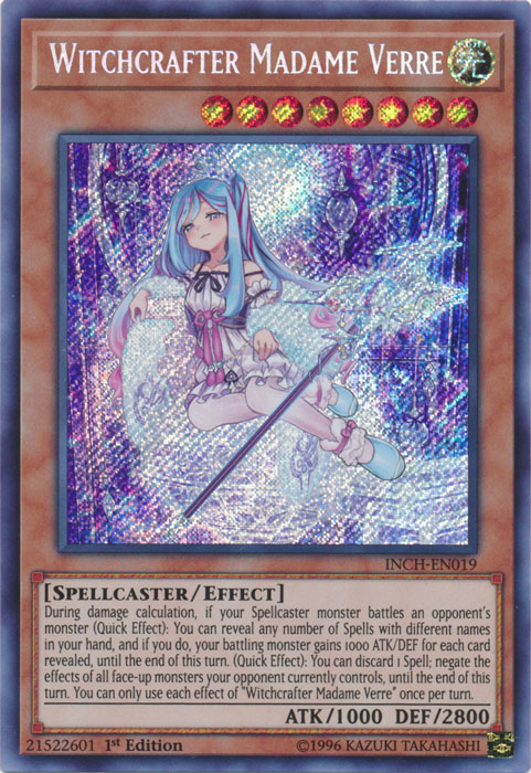 Witchcrafter Madame Verre - INCH-EN019 - Secret Rare - 1st Edition
