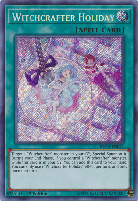 Witchcrafter Holiday - INCH-EN021 - Secret Rare - 1st Edition