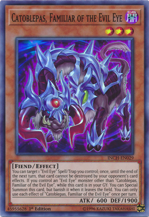 Catoblepas, Familiar of the Evil Eye - INCH-EN029 - Super Rare - 1st Edition