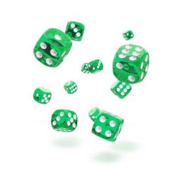 Oakie Doakie Dice - D6 Translucent Green 12mm Set of 36