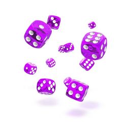 Oakie Doakie Dice - D6 Translucent Purple 12mm Set of 36