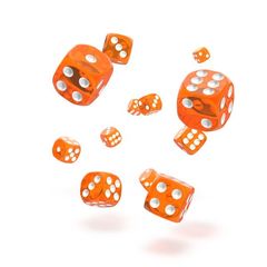 Oakie Doakie Dice - D6 Translucent Orange 12mm Set of 36