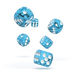 Oakie Doakie Dice - D6 Speckled Light Blue 16mm Set of 12