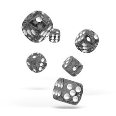 Oakie Doakie Dice - D6 Speckled Black 16mm Set of 12