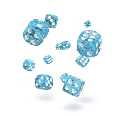 Oakie Doakie Dice - D6 Speckled Light Blue 12mm Set of 36