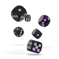 Oakie Doakie Dice - D6 Enclave Amethyst 16mm Set of 12