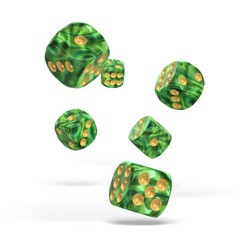 Oakie Doakie Dice - D6 Gemidice Jungle 16mm Set of 12