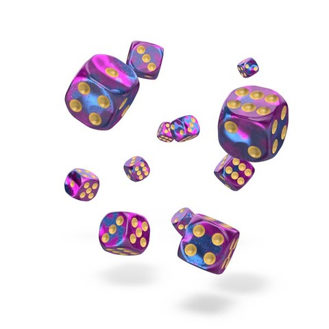 Oakie Doakie Dice - D6 Gemidice Amethyst 12mm Set of 36