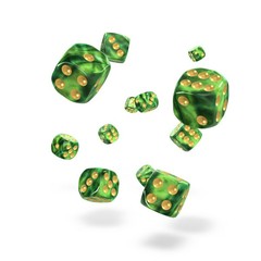 Oakie Doakie Dice - D6 Gemidice Jungle 12mm Set of 36