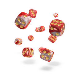 Oakie Doakie Dice - D6 Gemidice Red Sky 12mm Set of 36