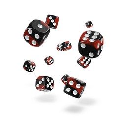 Oakie Doakie Dice - D6 Glow in the Lava 12mm Set of 36