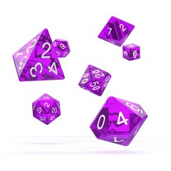 Oakie Doakie Dice - RPG-Set Translucent Purple