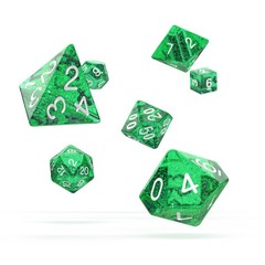 Oakie Doakie Dice RPG Set 7 Dice - Speckled, Green