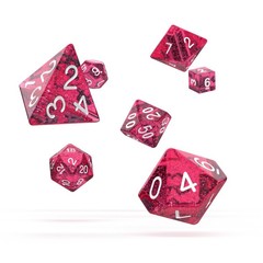 Oakie Doakie Dice RPG Set 7 Dice - Speckled, Pink