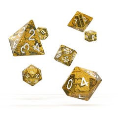 Oakie Doakie Dice RPG Set 7 Dice - Speckled, Orange