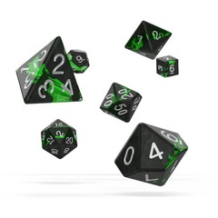 Oakie Doakie Dice RPG Set 7 Dice - Enclave, Emerald