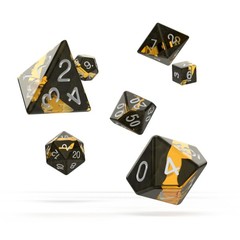 Oakie Doakie Dice RPG Set 7 Dice - Enclave, Amber