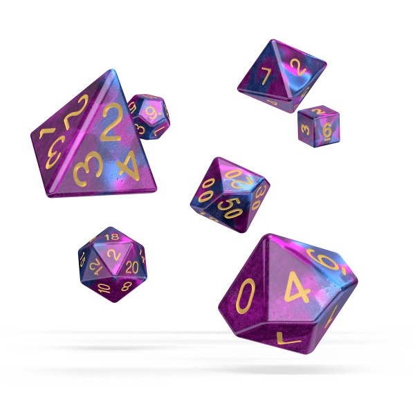 Oakie Doakie Dice - RPG-Set Gemidice Amethyst