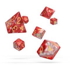 Oakie Doakie Dice - RPG-Set Gemidice Red Sky