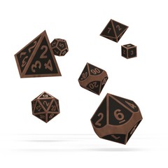 Oakie Doakie Dice - RPG-Set Metal Steampunk