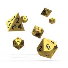 Oakie Doakie Dice - RPG-Set Metal Aurym