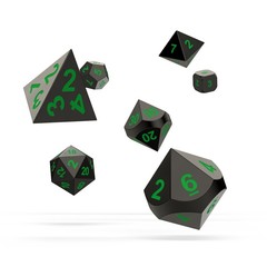 Oakie Doakie Dice - RPG-Set Metal Matrix