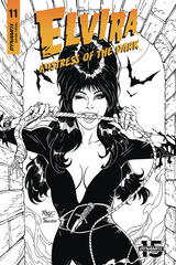 Elvira Mistress Of Dark #11 20 Copy Royle B&W Incv (Net) (STL120860)