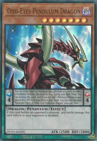 Odd-Eyes Pendulum Dragon - DUPO-EN105 - Ultra Rare - Limited Edition