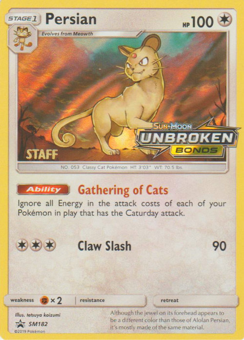 Persian - SM182 - STAFF Prerelease Promo