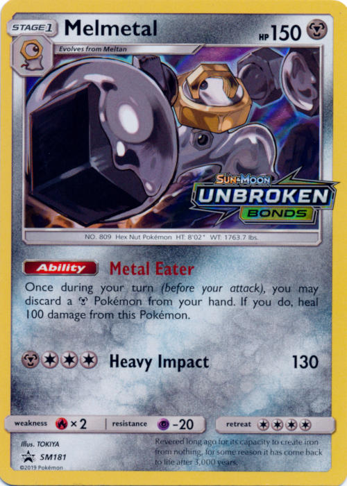 Melmetal - SM181 - Prerelease Promo - SM Black Star Promo Melmetal - SM181 - Prerelease Promo - SM Black Star Promo