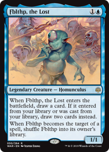 Fblthp, the Lost 1x FOIL WAR MTG War of the Spark Rare MINT blue Fblthp, the Lost 1x FOIL WAR MTG War of the Spark Rare MINT blue