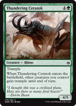 Thundering Ceratok - Foil