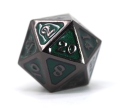 Single d20 - Mythica Sinister Emerald