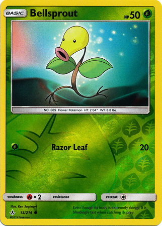 Bellsprout - 13/214 - Common - Reverse Holo