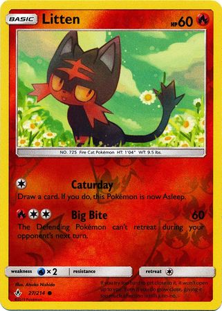 Litten - 27/214 - Common - Reverse Holo