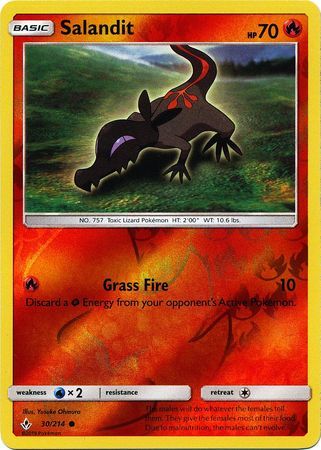 Salandit - 30/214 - Common - Reverse Holo