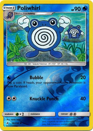 Poliwhirl - 38/214 - Uncommon - Reverse Holo