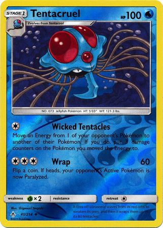 Tentacruel - 41/214 - Uncommon - Reverse Holo