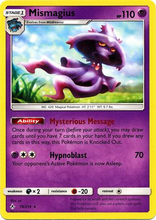 Mismagius - 78/214 - Rare