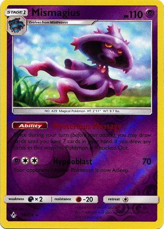 Mismagius - 78/214 - Rare - Reverse Holo