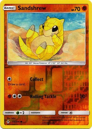 Sandshrew - 83/214 - Common - Reverse Holo