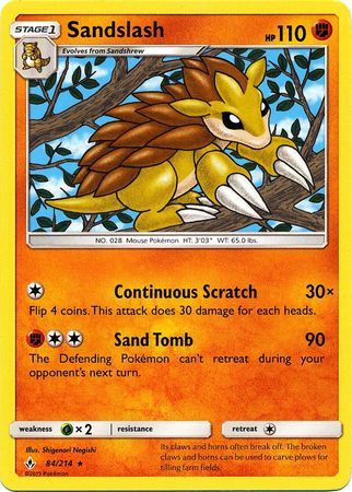 Sandslash - 84/214 - Rare