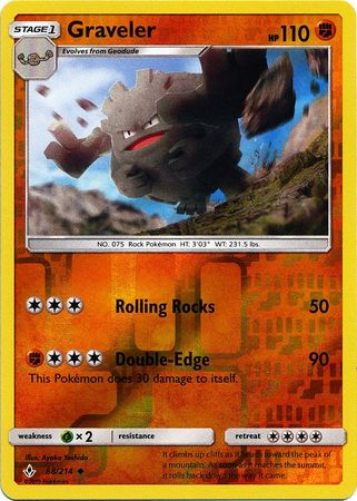 Graveler - 88/214 - Uncommon - Reverse Holo