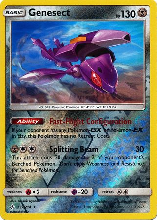 Genesect - 127/214 - Rare - Reverse Holo