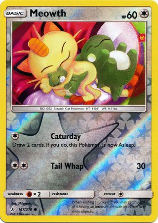 Meowth - 147/214 - Common - Reverse Holo