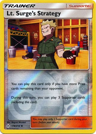 Lt. Surges Strategy - 178/214 - Uncommon - Reverse Holo
