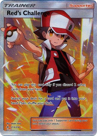 Red's Challenge - 213/214 - Full Art Ultra Rare Red's Challenge - 213/214 - Full Art Ultra Rare