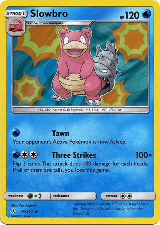 Slowbro - 43/214 - Holo Rare