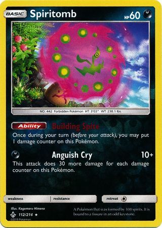 Spiritomb - 112/214 - Reverse Holo Rare